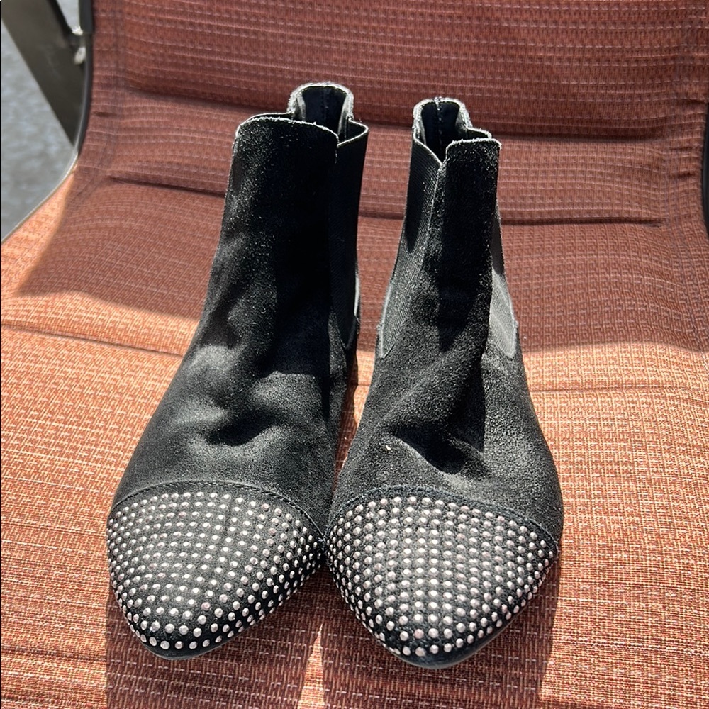 Black Studded Ankle Boots